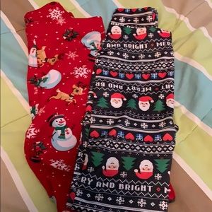 Christmas leggings women’s small